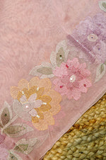 Designer Baby Pink Organza Suit