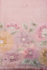 Designer Baby Pink Organza Suit