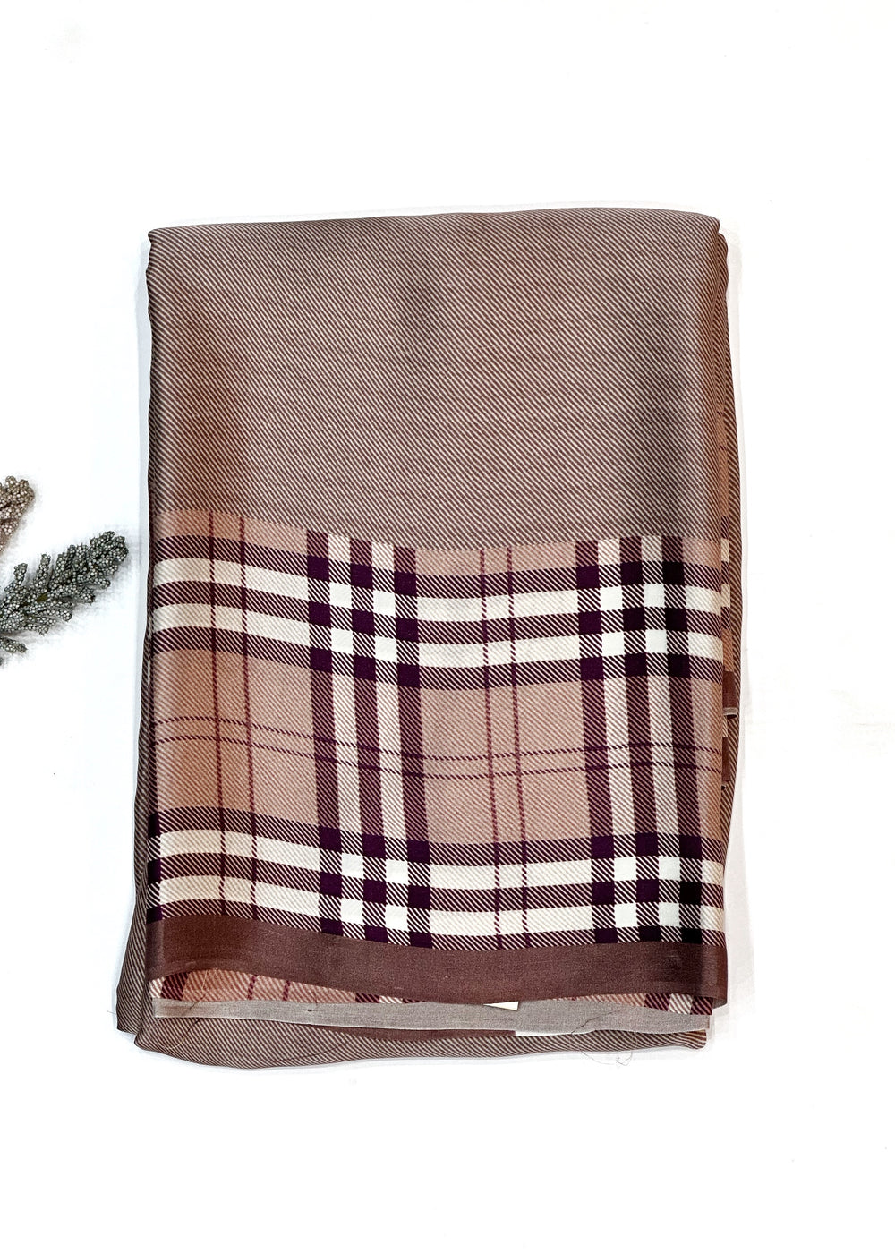 Cinnamon Brown Stripe Mashru Silk  Handwoven Banarasi Saree