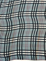 Slate Blue Stripe Mashru Silk  Handwoven Banarasi Saree
