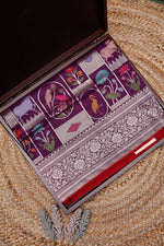 Handwoven Purple Banarasi Katan Silk Saree