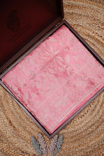Handwoven Baby Pink Banarasi Katan Silk Saree