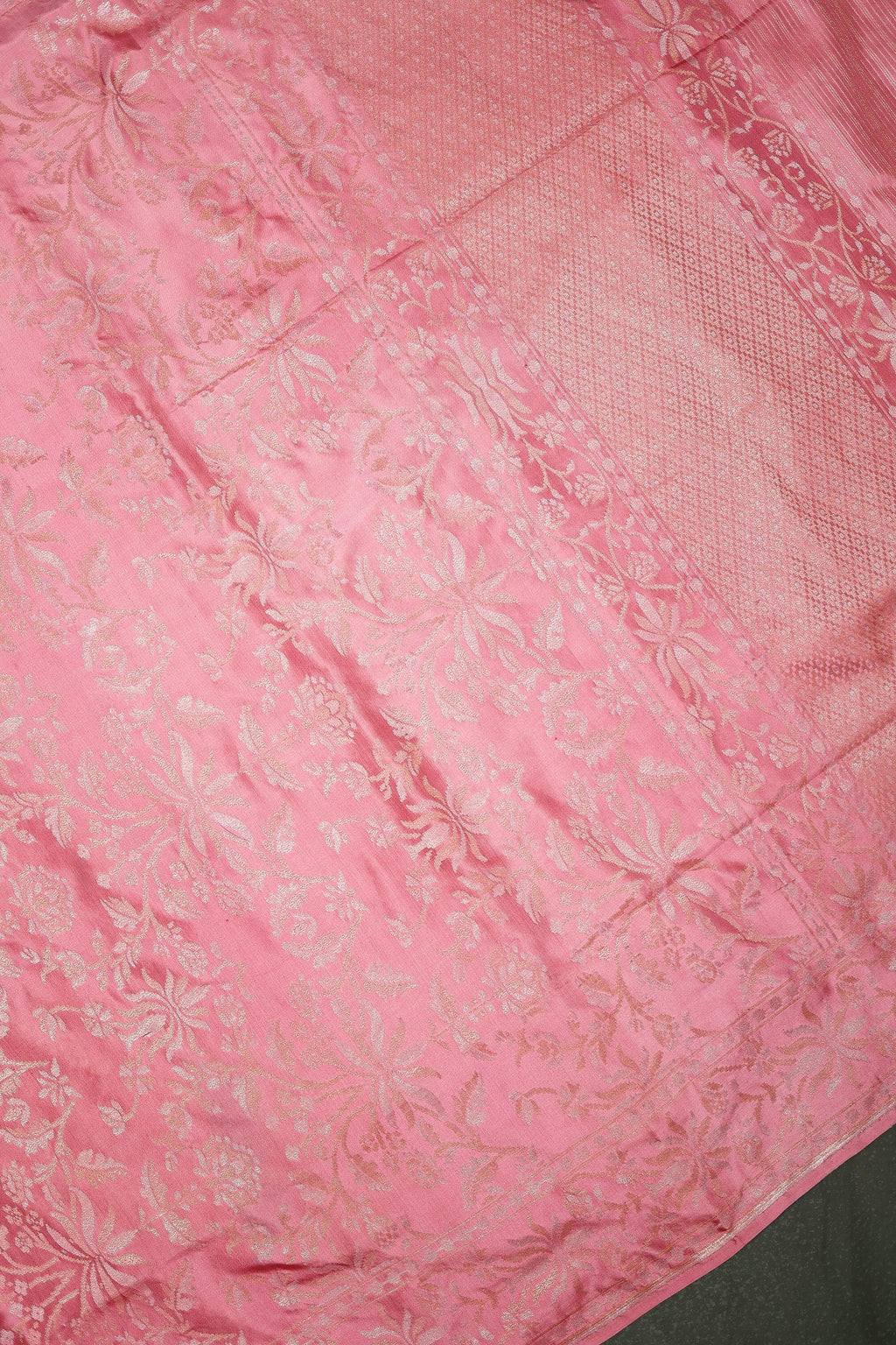 Handwoven Baby Pink Banarasi Katan Silk Saree