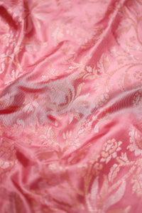 Handwoven Baby Pink Banarasi Katan Silk Saree