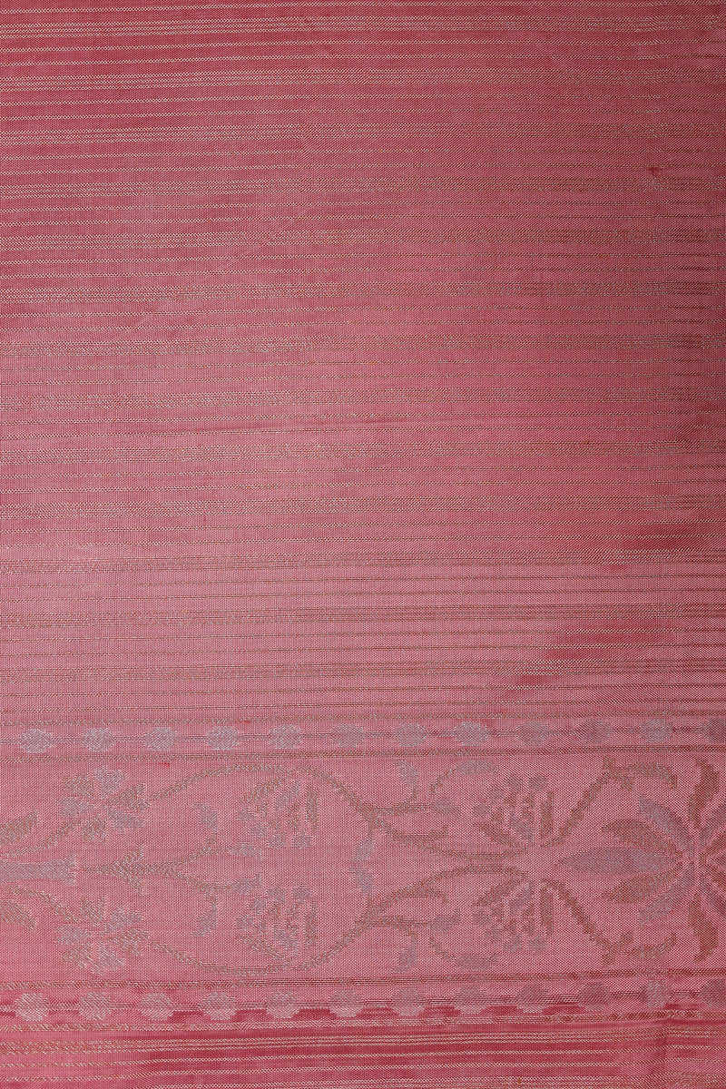 Handwoven Baby Pink Banarasi Katan Silk Saree