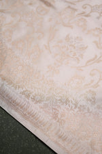 Handwoven Cream Banarasi Mashru Silk Saree