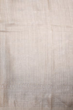 Handwoven Cream Banarasi Tussar Silk Saree