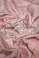 Handwoven Pastel Mauve Banarasi Katan Silk Saree