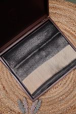 Handwoven Black Banarasi Tissue Katan silk Saree