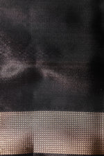 Handwoven Black Banarasi Tissue Katan silk Saree
