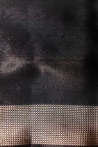 Handwoven Black Banarasi Tissue Katan silk Saree