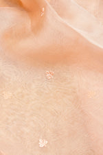 Designer Peach Organza Suit