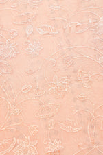 Designer Peach Organza Suit