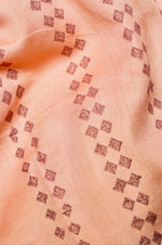 Designer Peach Organza Suit