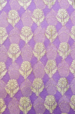Handwoven Purple Banarasi Khaddi Georgette Suit