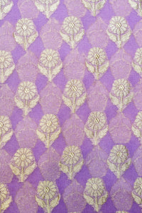 Handwoven Purple Banarasi Khaddi Georgette Suit