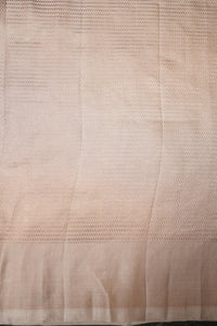 Handwoven Cream Banarasi Katan Silk Saree