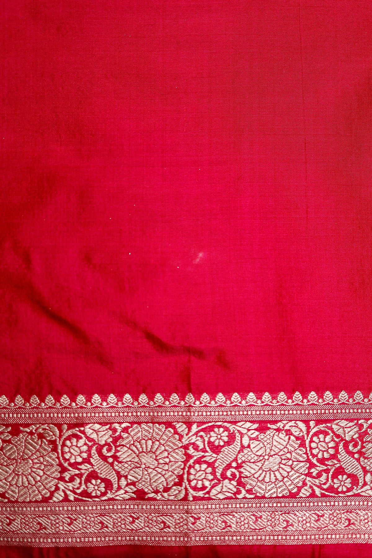 Handwoven Rani Pink Banarasi Katan Silk Saree