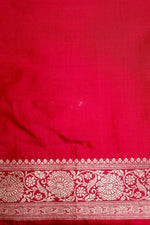 Handwoven Rani Pink Banarasi Katan Silk Saree