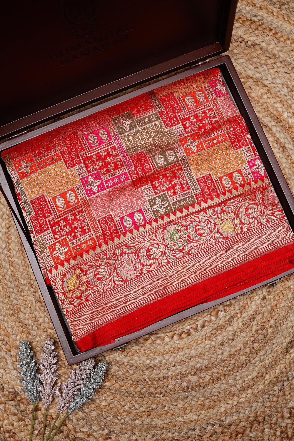 Handwoven Rangkat Banarasi Katan Silk Saree