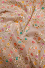 Handwoven Beige Banarasi Tussar Silk Saree