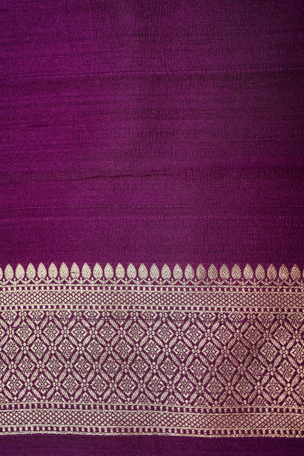 Handwoven Purple Banarasi Moonga Silk Saree
