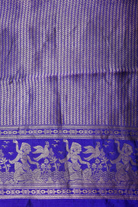 Handwoven Purple Banarasi Katan Soft Silk Saree