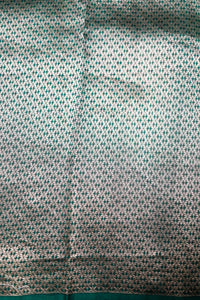 Handwoven Bottle Green Banarasi Katan Soft Silk Saree