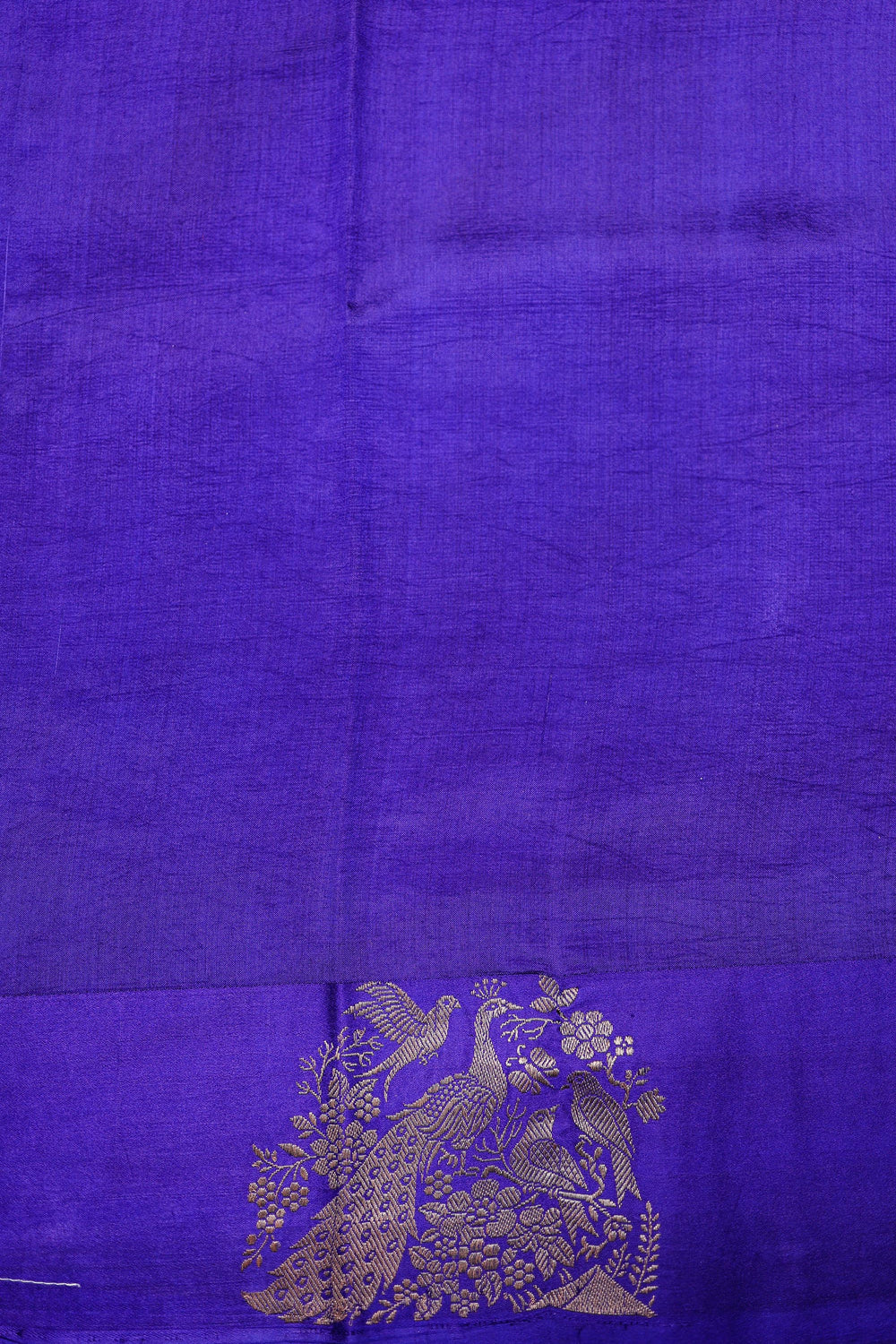 Handwoven Purple Banarasi Katan Soft Silk Saree