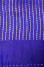 Handwoven Purple Banarasi Tussar Silk Saree