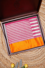 Handwoven Baby Pink Banarasi Moonga Silk Saree
