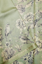Handwoven Pastel Green Banarasi Munga Tussar Silk Saree