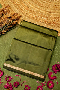 Handwoven Mehdi Green  Banarasi Katan Silk Saree