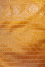 Handwoven Mustard Yellow Banarasi Katan Silk Saree