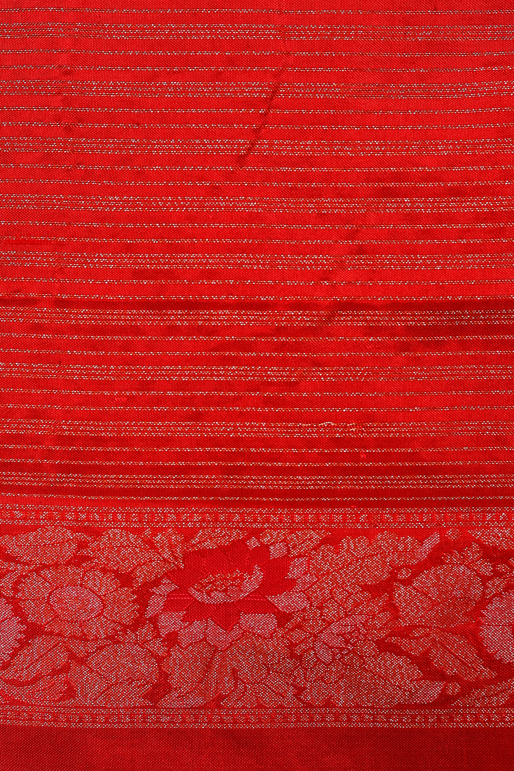 Handwoven Red Banarasi Katan Silk Saree