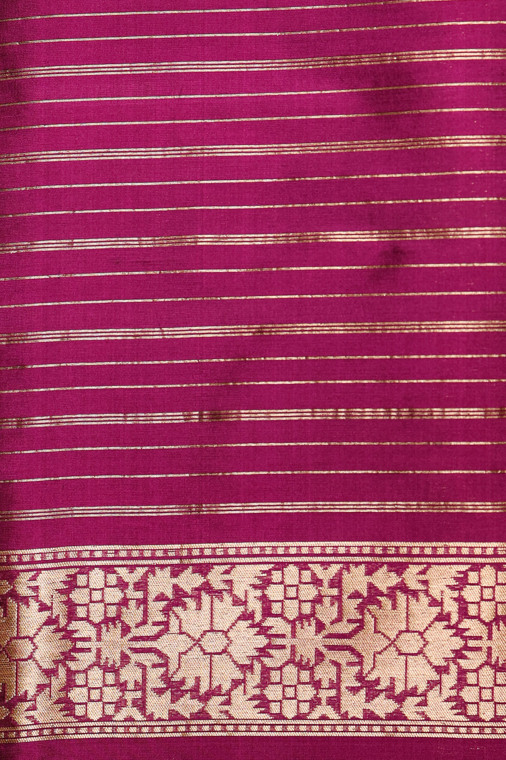 Handwoven Wine Banarasi Katan Silk Saree