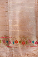 Handwoven Gold Banarasi Katan Silk Saree