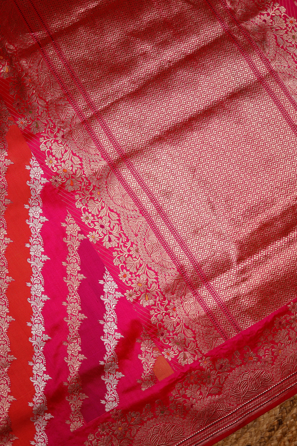 Handwoven Rangkat Banarasi Katan Silk Saree