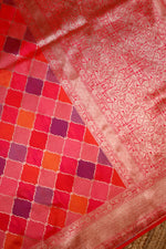 Handwoven Rangkat Banarasi Katan Silk Saree