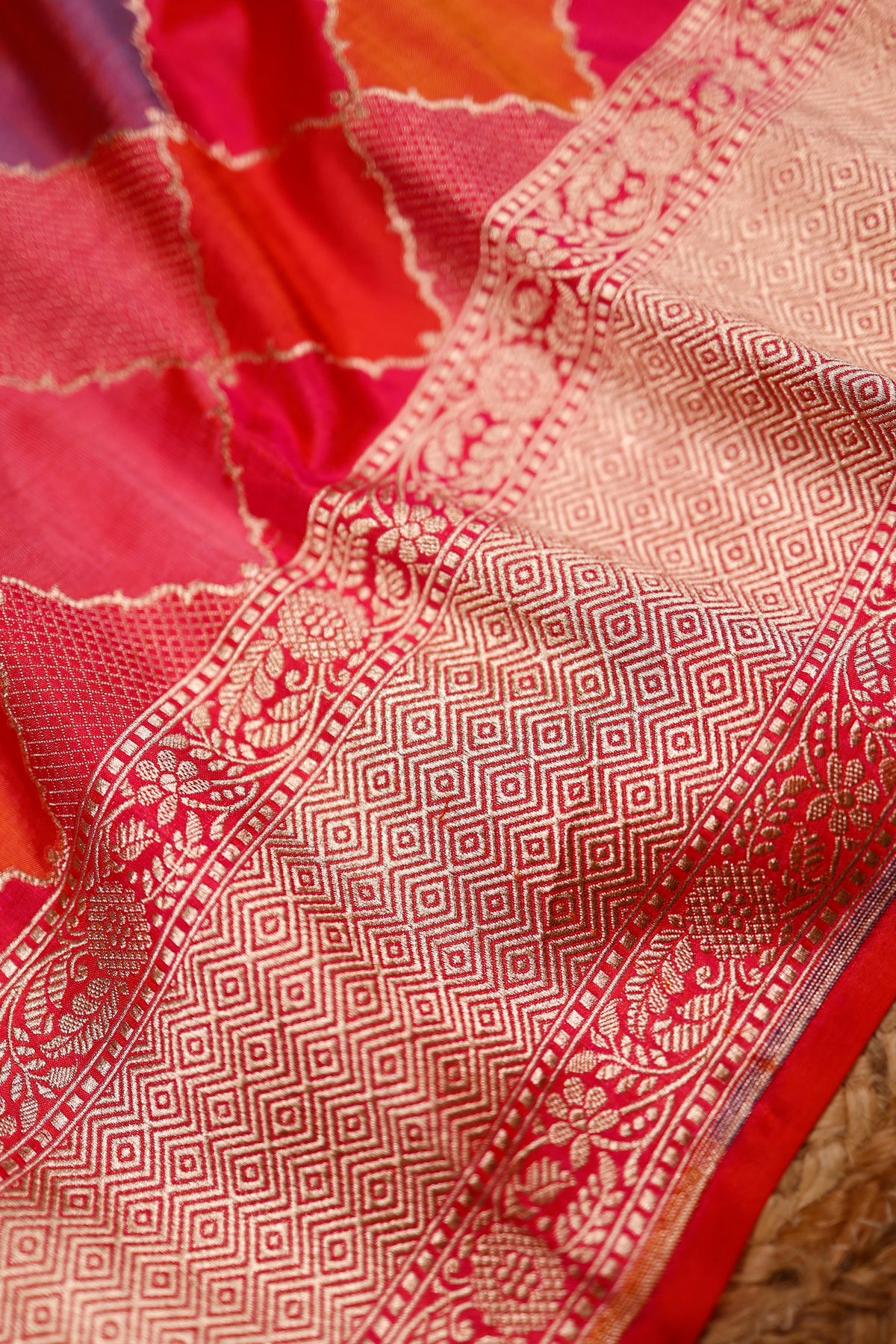 Handwoven Rangkat Banarasi Katan Silk Saree