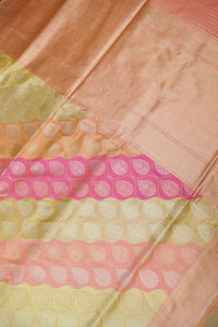 Handwoven Rangkat Real Zari Banarasi Katan Silk Saree