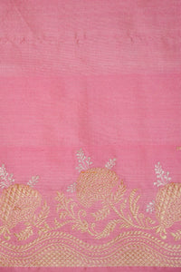 Handwoven Rangkat Real Zari Banarasi Katan Silk Saree