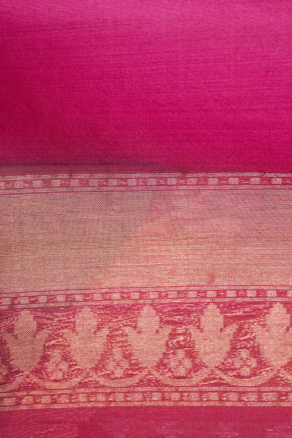 Handwoven Rangkat Real Zari Banarasi Tissue Cotton Jamdani Saree