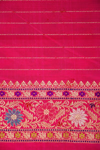 Handwoven Rangkat Real Zari Banarasi Katan Silk Saree