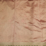 Designer Peach Tissue Silk Saree