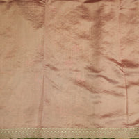 Designer Peach Tissue Silk Saree