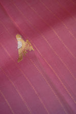 Handwoven Pastel Pink Banarasi Organza  Saree
