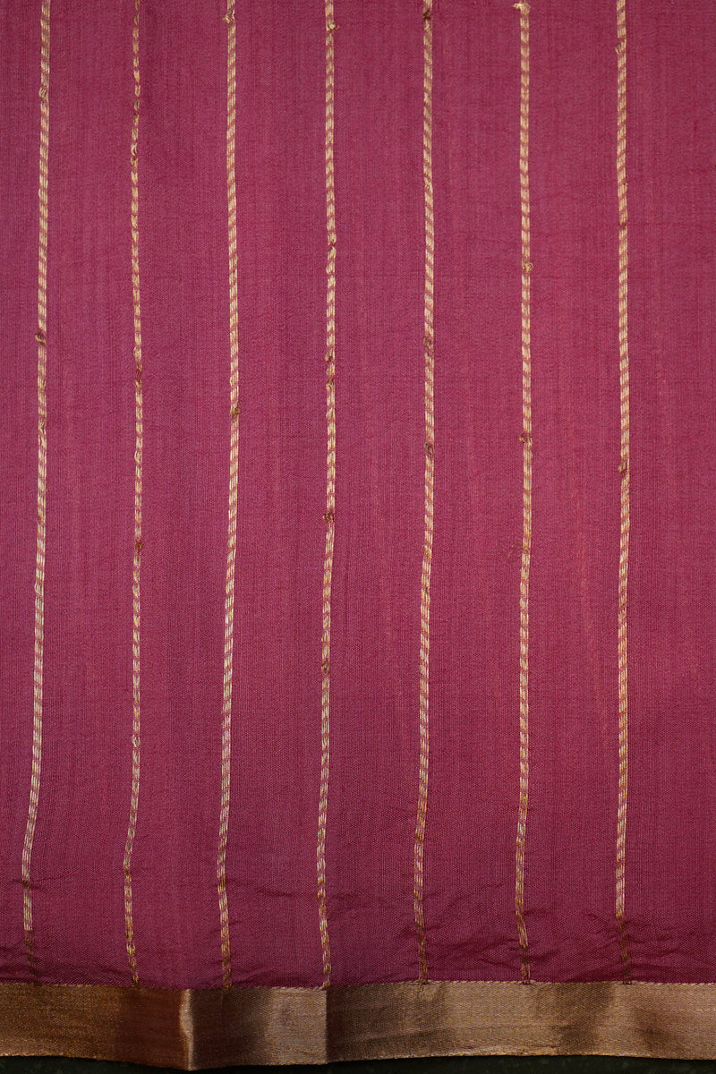 Handwoven Pastel Pink Banarasi Organza  Saree