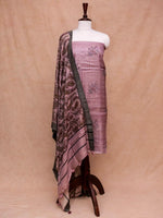 Handwoven Banarasi Onion Pink Soft Silk Suit