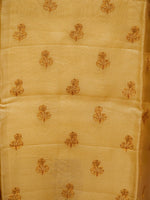 Handwoven Banarasi Yellow Organza Silk Suit